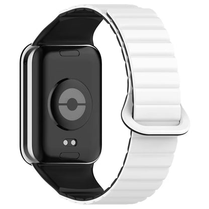 For Xiaomi Redmi Watch 4 / Smart Band 8 Pro Dual Color Watch Strap Magnetic Silicone Wrist Band