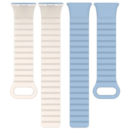 For Xiaomi Redmi Watch 4 / Smart Band 8 Pro Dual Color Watch Strap Magnetic Silicone Wrist Band
