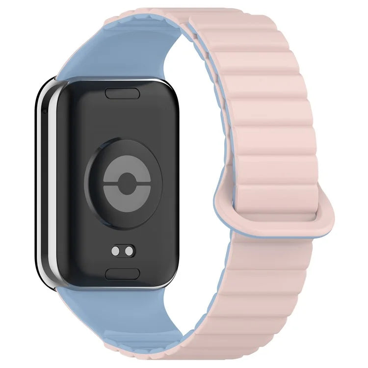For Xiaomi Redmi Watch 4 / Smart Band 8 Pro Dual Color Watch Strap Magnetic Silicone Wrist Band
