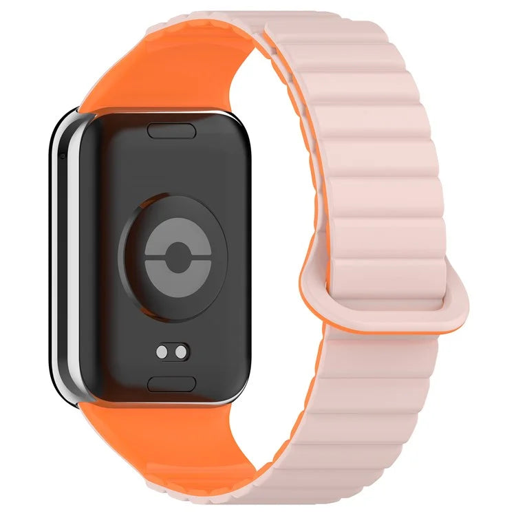 For Xiaomi Redmi Watch 4 / Smart Band 8 Pro Dual Color Watch Strap Magnetic Silicone Wrist Band