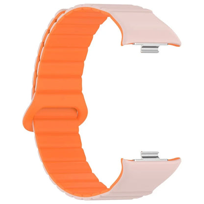 For Xiaomi Redmi Watch 4 / Smart Band 8 Pro Dual Color Watch Strap Magnetic Silicone Wrist Band