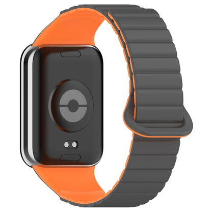 For Xiaomi Redmi Watch 4 / Smart Band 8 Pro Dual Color Watch Strap Magnetic Silicone Wrist Band