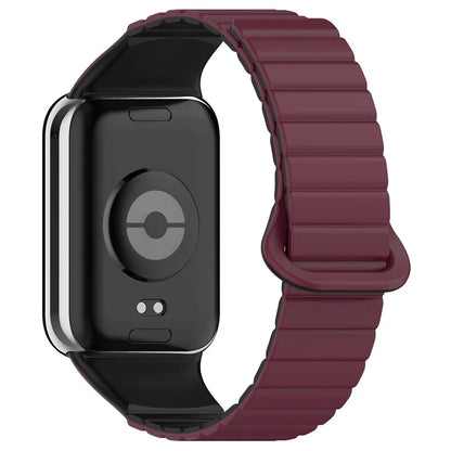 For Xiaomi Redmi Watch 4 / Smart Band 8 Pro Dual Color Watch Strap Magnetic Silicone Wrist Band