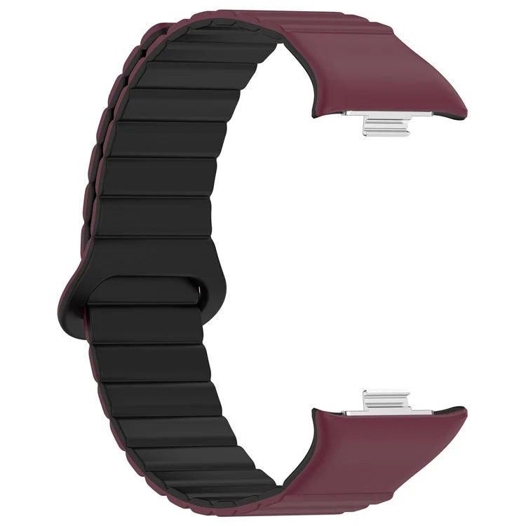For Xiaomi Redmi Watch 4 / Smart Band 8 Pro Dual Color Watch Strap Magnetic Silicone Wrist Band