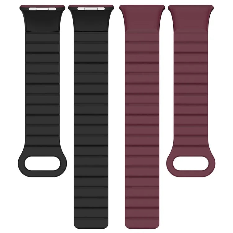 For Xiaomi Redmi Watch 4 / Smart Band 8 Pro Dual Color Watch Strap Magnetic Silicone Wrist Band
