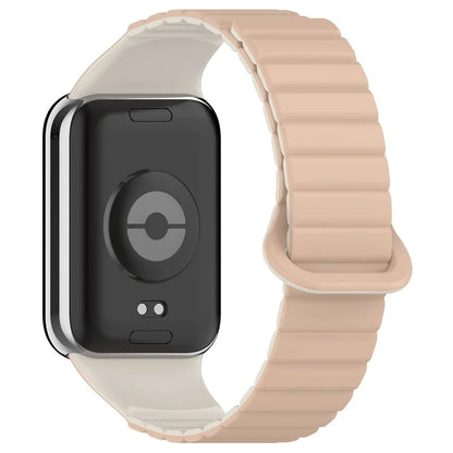 For Xiaomi Redmi Watch 4 / Smart Band 8 Pro Dual Color Watch Strap Magnetic Silicone Wrist Band