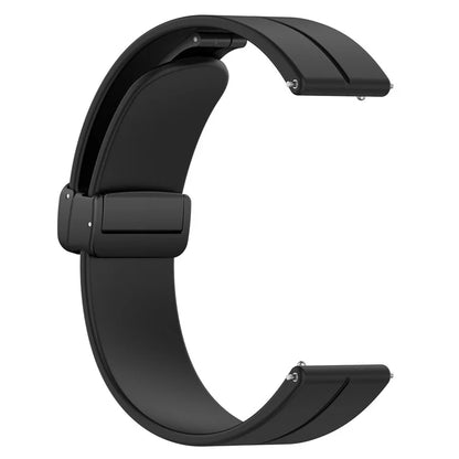 For Huawei / Samsung Universal 22mm Smartwatch Strap Magnetic Folding Buckle Silicone Band