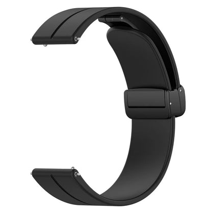 For Huawei / Samsung Universal 22mm Smartwatch Strap Magnetic Folding Buckle Silicone Band