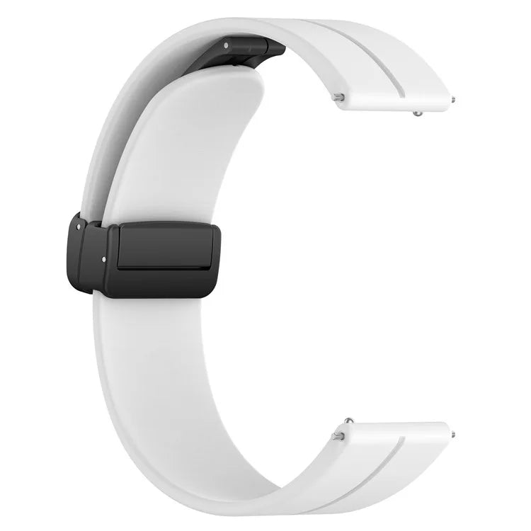 For Huawei / Samsung Universal 22mm Smartwatch Strap Magnetic Folding Buckle Silicone Band