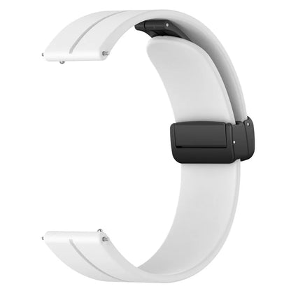 For Huawei / Samsung Universal 22mm Smartwatch Strap Magnetic Folding Buckle Silicone Band