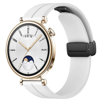 For Huawei / Samsung Universal 22mm Smartwatch Strap Magnetic Folding Buckle Silicone Band