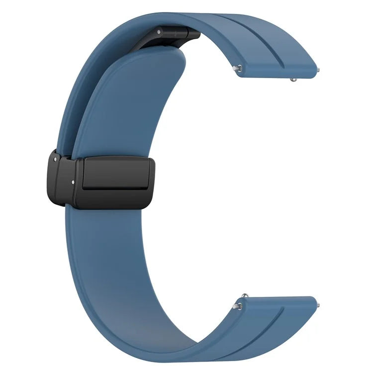 For Huawei / Samsung Universal 22mm Smartwatch Strap Magnetic Folding Buckle Silicone Band