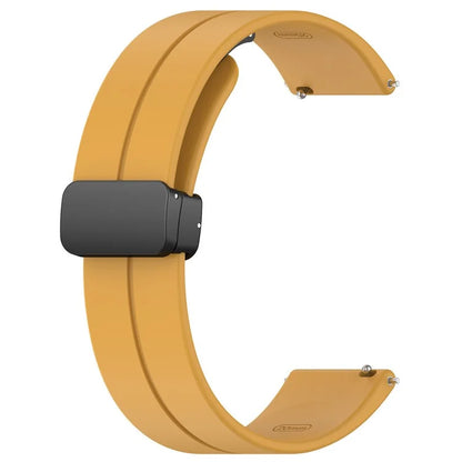 For Huawei / Samsung Universal 22mm Smartwatch Strap Magnetic Folding Buckle Silicone Band