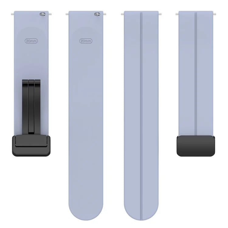 For Huawei / Samsung Universal 22mm Smartwatch Strap Magnetic Folding Buckle Silicone Band