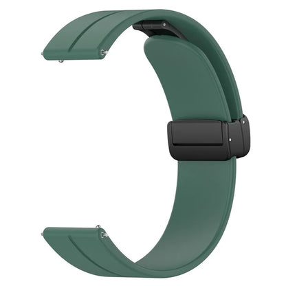 For Huawei / Samsung Universal 22mm Smartwatch Strap Magnetic Folding Buckle Silicone Band