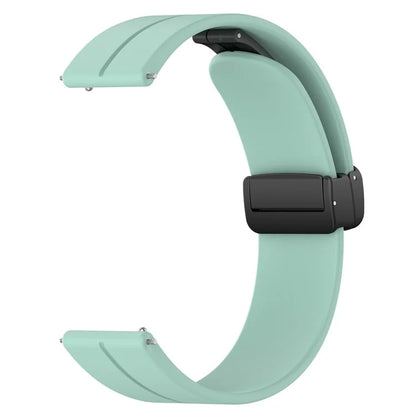 For Huawei / Samsung Universal 22mm Smartwatch Strap Magnetic Folding Buckle Silicone Band