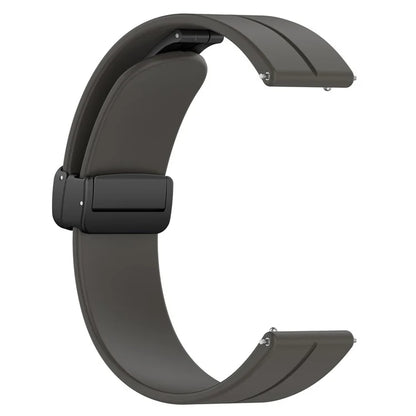 For Huawei / Samsung Universal 22mm Smartwatch Strap Magnetic Folding Buckle Silicone Band