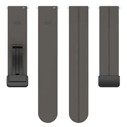 For Huawei / Samsung Universal 22mm Smartwatch Strap Magnetic Folding Buckle Silicone Band