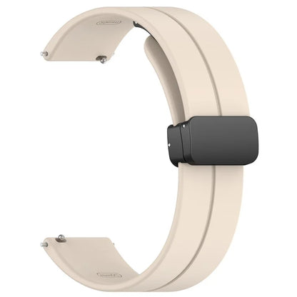 For Huawei / Samsung Universal 22mm Smartwatch Strap Magnetic Folding Buckle Silicone Band