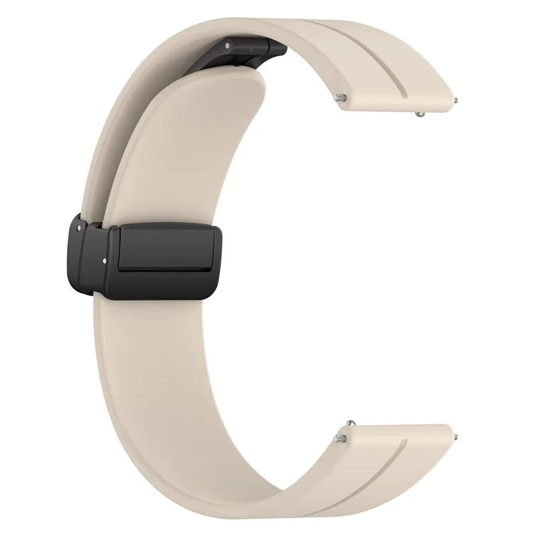 For Huawei / Samsung Universal 22mm Smartwatch Strap Magnetic Folding Buckle Silicone Band