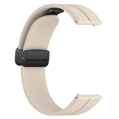 For Huawei / Samsung Universal 22mm Smartwatch Strap Magnetic Folding Buckle Silicone Band