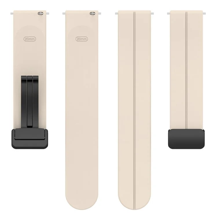 For Huawei / Samsung Universal 22mm Smartwatch Strap Magnetic Folding Buckle Silicone Band
