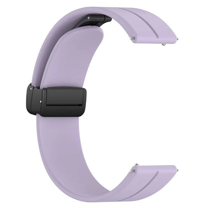 For Huawei / Samsung Universal 22mm Smartwatch Strap Magnetic Folding Buckle Silicone Band