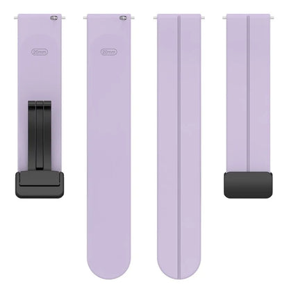 For Huawei / Samsung Universal 22mm Smartwatch Strap Magnetic Folding Buckle Silicone Band