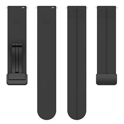 For Huawei Watch GT 4 41mm / Garmin Venu 3S 18mm Watch Band Silicone Watch Strap with Folding Buckle