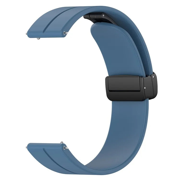 For Huawei Watch GT 4 41mm / Garmin Venu 3S 18mm Watch Band Silicone Watch Strap with Folding Buckle