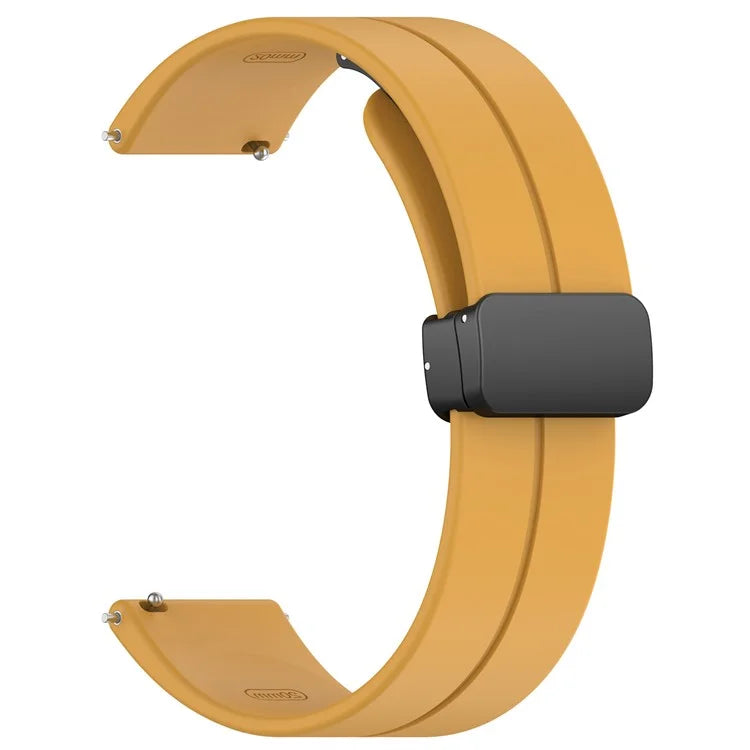 For Huawei Watch GT 4 41mm / Garmin Venu 3S 18mm Watch Band Silicone Watch Strap with Folding Buckle