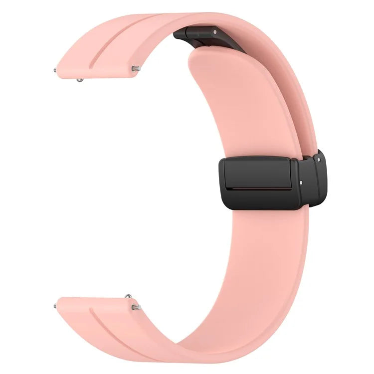 For Huawei Watch GT 4 41mm / Garmin Venu 3S 18mm Watch Band Silicone Watch Strap with Folding Buckle