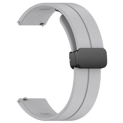 For Huawei Watch GT 4 41mm / Garmin Venu 3S 18mm Watch Band Silicone Watch Strap with Folding Buckle