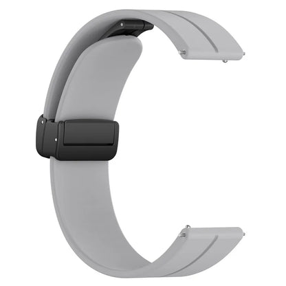 For Huawei Watch GT 4 41mm / Garmin Venu 3S 18mm Watch Band Silicone Watch Strap with Folding Buckle
