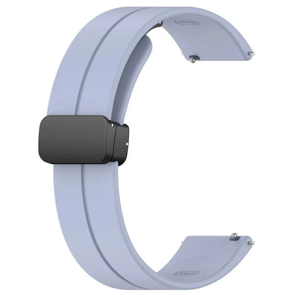 For Huawei Watch GT 4 41mm / Garmin Venu 3S 18mm Watch Band Silicone Watch Strap with Folding Buckle
