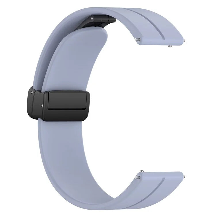 For Huawei Watch GT 4 41mm / Garmin Venu 3S 18mm Watch Band Silicone Watch Strap with Folding Buckle