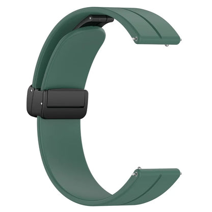 For Huawei Watch GT 4 41mm / Garmin Venu 3S 18mm Watch Band Silicone Watch Strap with Folding Buckle