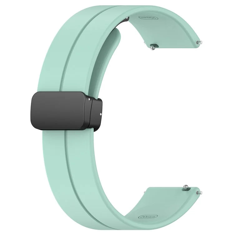 For Huawei Watch GT 4 41mm / Garmin Venu 3S 18mm Watch Band Silicone Watch Strap with Folding Buckle