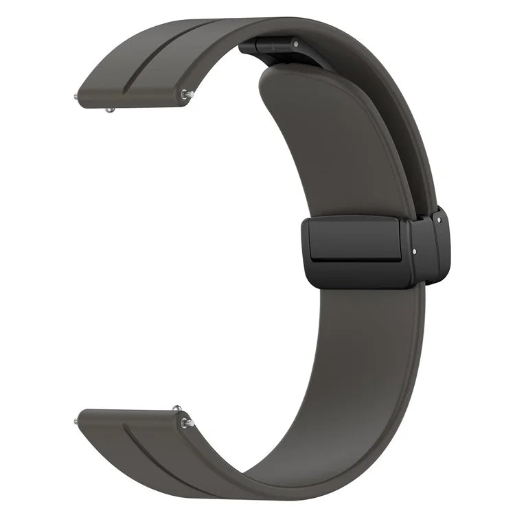 For Huawei Watch GT 4 41mm / Garmin Venu 3S 18mm Watch Band Silicone Watch Strap with Folding Buckle