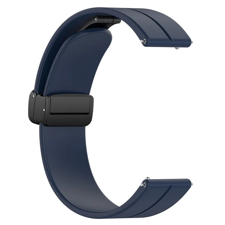 For Huawei Watch GT 4 41mm / Garmin Venu 3S 18mm Watch Band Silicone Watch Strap with Folding Buckle