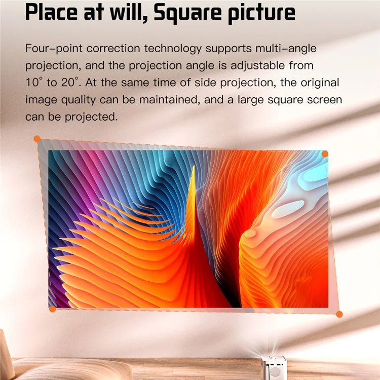 S30MAX Portable Mini Projector WiFi Bluetooth HD Video Home Theater LED Projector