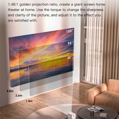 S30MAX Portable Mini Projector WiFi Bluetooth HD Video Home Theater LED Projector