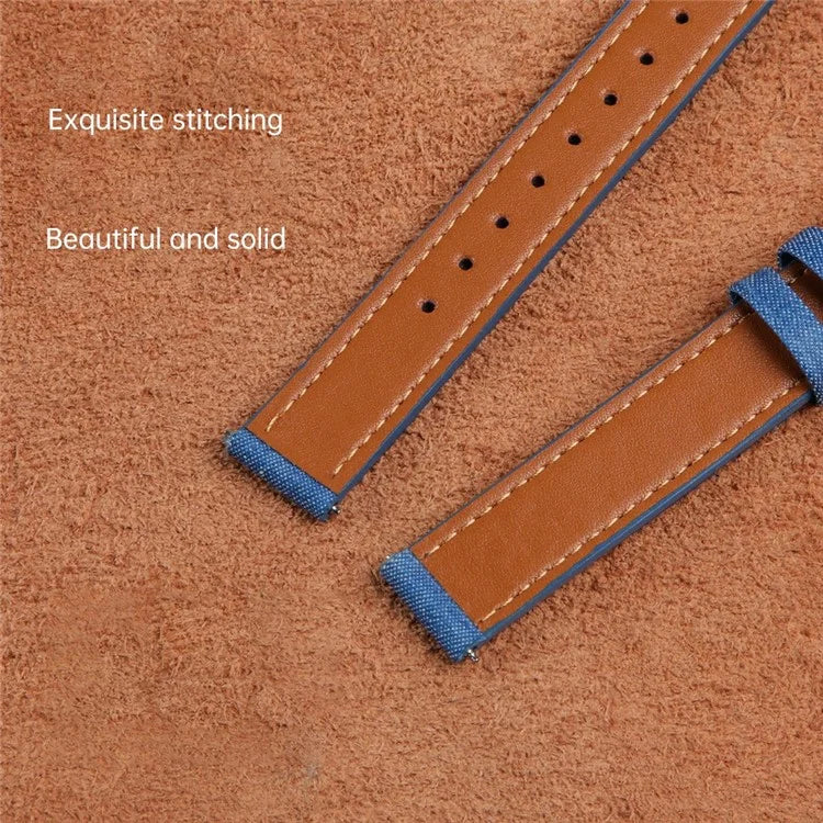 For Garmin Lily 2 Linen Leather Wrist Band Adjustable Watch Strap Replacement