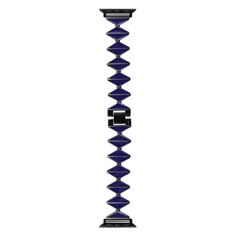 For Apple Watch Series 9 8 7 41mm / 6 5 4 SE (2022) SE (2023) SE 40mm / 3 2 1 38mm Watch Band Zinc Alloy Epoxy Strap
