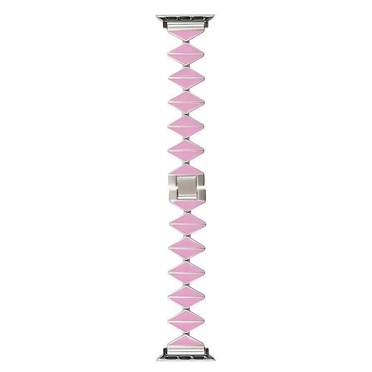 For Apple Watch Series 9 8 7 41mm / 6 5 4 SE (2022) SE (2023) SE 40mm / 3 2 1 38mm Watch Band Zinc Alloy Epoxy Strap