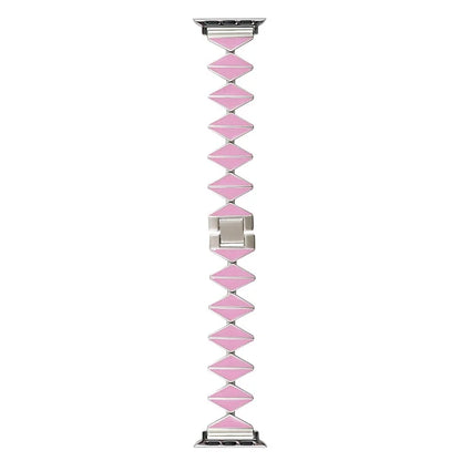 For Apple Watch Series 9 8 7 41mm / 6 5 4 SE (2022) SE (2023) SE 40mm / 3 2 1 38mm Watch Band Zinc Alloy Epoxy Strap