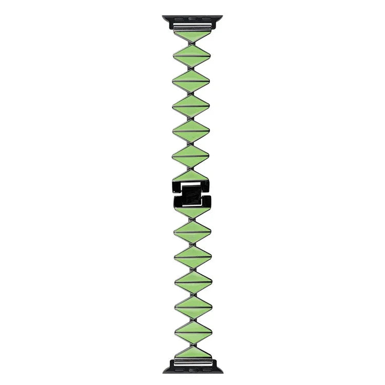 For Apple Watch Series 9 8 7 41mm / 6 5 4 SE (2022) SE (2023) SE 40mm / 3 2 1 38mm Watch Band Zinc Alloy Epoxy Strap