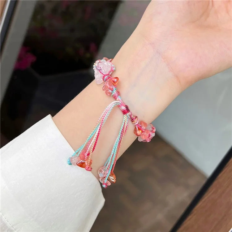 Drawstring Strap for Apple Watch Ultra 2 Ultra 49mm / 9 8 7 45mm / 6 5 4 SE (2023) SE (2022) SE 44mm / 3 2 1 42mm Color Stone Rope Band