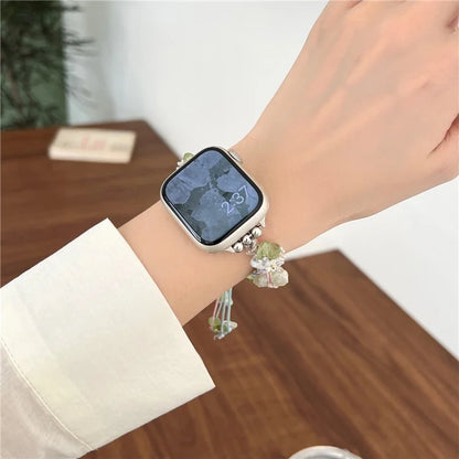Drawstring Strap for Apple Watch Ultra 2 Ultra 49mm / 9 8 7 45mm / 6 5 4 SE (2023) SE (2022) SE 44mm / 3 2 1 42mm Color Stone Rope Band