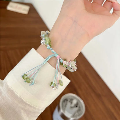 Drawstring Strap for Apple Watch Ultra 2 Ultra 49mm / 9 8 7 45mm / 6 5 4 SE (2023) SE (2022) SE 44mm / 3 2 1 42mm Color Stone Rope Band